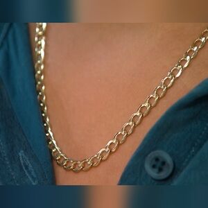 EternaGold 14K Gold Curb Link 20" Necklace,6.2g